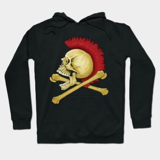 Mohawk skull cross bones Hoodie